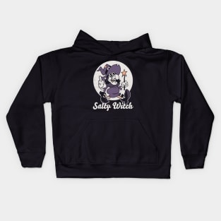 Salty Witch - Vintage Cartoon - Sassy - Rude Kids Hoodie